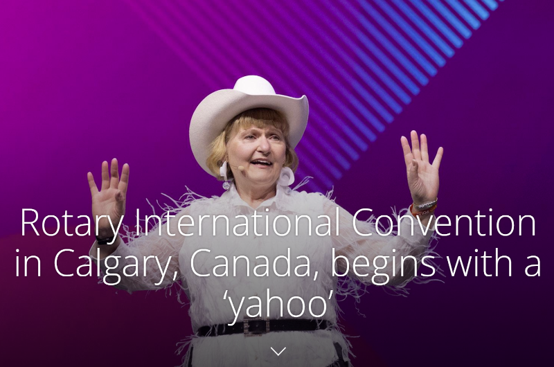 NYTT FRA ROTARY CONVENTION - CALGARY CANADA