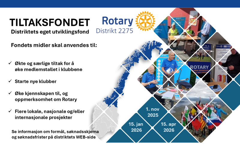 TILTAKSFONDET - HUSK SØKNADSFRISTENE