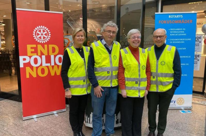 STOR AKTIVITET I MANGE KLUBBER PÅ POLIODAGEN