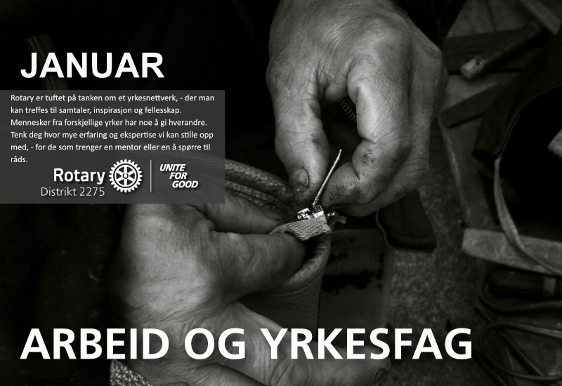 MÅNEDSTEMA JANUAR - ARBEID OG YRKESFAG