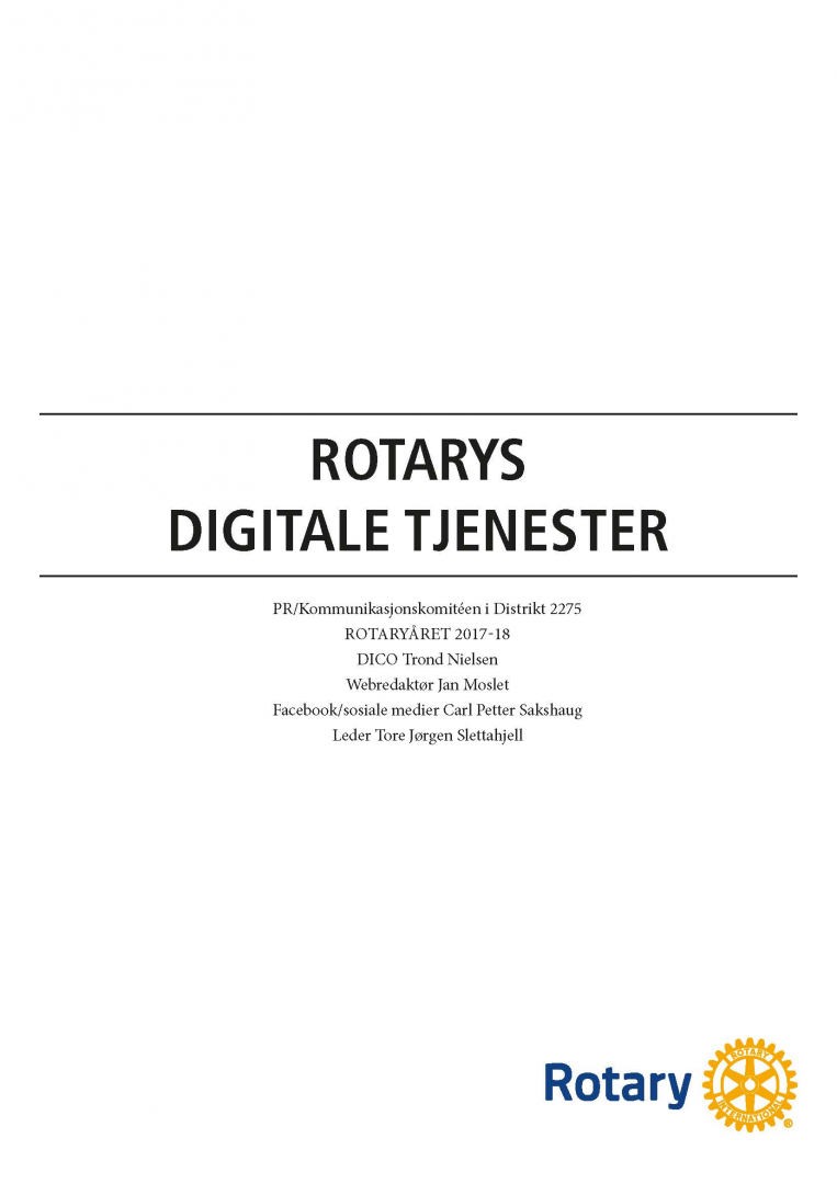 ROTARYS DIGITALE TJENESTER 2017