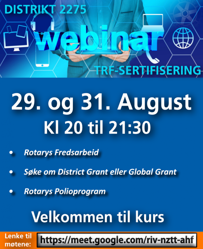 TRF-sertifisering - Velkommen til kurs!