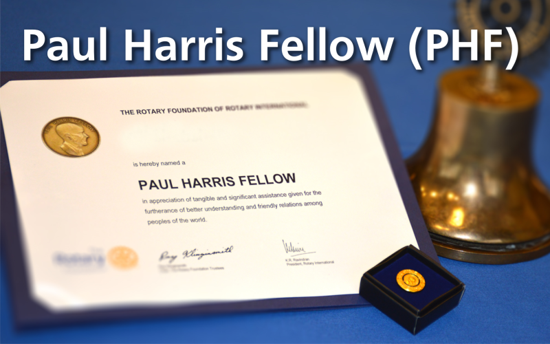 Utmerkelsen Paul Harris Fellow (PHF)