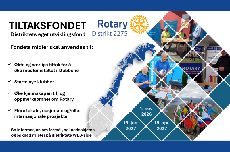 TILTAKSFONDET - HUSK SØKNADSFRISTENE